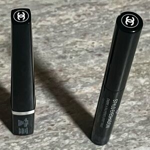 CHANEL Black Liquid Eyeliner Intensity Definition # 10 & Fresh Effect Eyeshadow